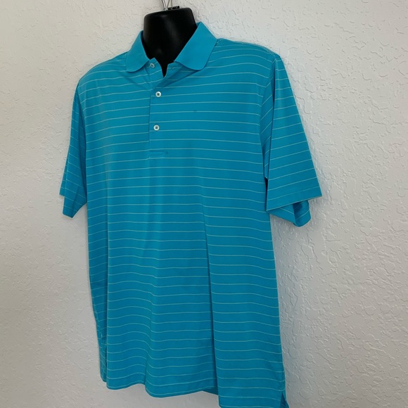 Donald Ross Mens Medium Golf Polo Striped Shirt - Picture 4 of 5